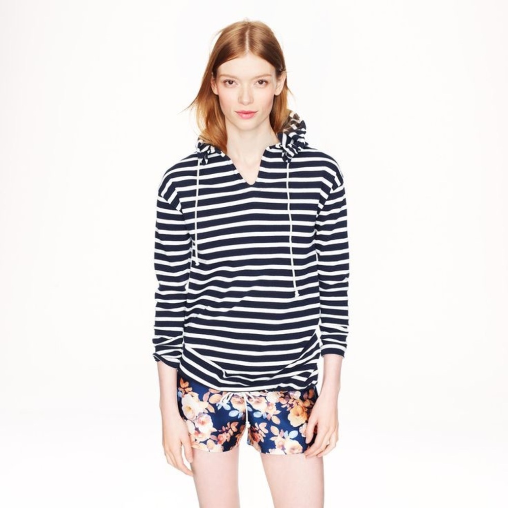 J. Crew Hoodie Stripes